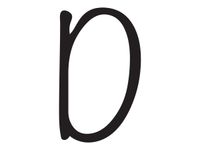 Pickup Déco Lynn - Étiquette autocollante 120 mm - Lettre D - noir