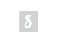 Pickup Déco Zoé - Étiquette autocollante 110 mm - Chiffre 8 - blanc