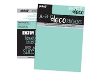 Pickup Déco Zoé - Étiquette autocollante 110 mm - Lettre H - blanc