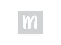 Pickup Déco Zoé - Étiquette autocollante 110 mm - Lettre M - blanc