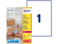 Avery - 100 Étiquettes adresse blanches - 99,6 x 289,1 mm - Impression laser - réf L7167-100