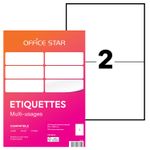 Office Star - 200 Étiquettes multi-usages blanches - 210 x 148,5 mm - réf OS43655