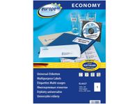 Europe100 - 100 Étiquettes multi-usages blanches - 210 x 297 mm - réf ELA027