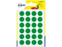 Avery - 168 Pastilles adhésives - vert - diamètre 15 mm
