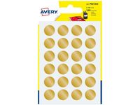 Avery - 120 Pastilles adhésives - or - diamètre 15 mm
