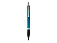 Parker Urban - Stylo à bille - encre bleue - moyen - rétractable- corps bleu vibrant/argent