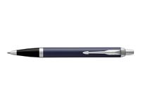 Parker IM - Stylo à bille bleu/argent - encre bleue