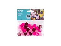 Apli - 25 Forme à décorer - modèle pompons - rose