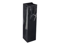 20 Sacs cadeau pour bouteille - 10 cm x 9 cm x 38 cm - noir