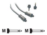 MCL Samar - câble audio optique Toslink (M)/(M) + adaptateur - 1 m