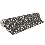 Clairefontaine Alliance - Papier cadeau - 70 cm x 50 m - 60 g/m² - motif sapins fond noir