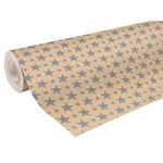 Clairefontaine - Papier cadeau kraft - 70 cm x 50 m - 60 g/m² - étoiles