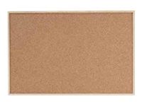 DAHLE - Tableau d'affichage en liège naturel 40 x 60 cm - cadre en bois