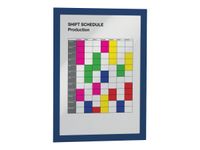 Durable Duraframe Magnetic - 5 Cadres d'affichage magnétiques - A4 - bleu - pour surfaces métalliques