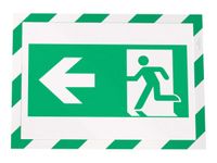 Durable Duraframe Magnetic Security - Cadre d'affichage magnétique bicolore - A4 - vert/blanc