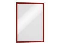 Durable Duraframe - 2 Cadres d'affichage adhésif - A3 - rouge