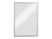 Durable Duraframe Magnetic - 5 Cadres d'affichage magnétiques - A3 - argent - pour surfaces métalliques