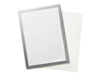DURABLE DURAFRAME Grip - Soporte de documentos - montaje en superficie - para A4 - plata metalizada