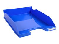 Exacompta COMBO Glossy - Corbeille à courrier bleu glacé