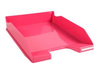 Exacompta COMBO Glossy - Corbeille à courrier framboise