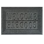 Tapis de sol WELCOME/GOODBYE - 45 x 75 cm - gris