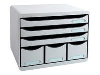 Exacompta Store-Box - Module de classement à l'italienne 6 tiroirs - gris