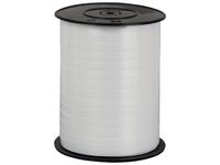 Logistipack - Bolduc brillant - ruban d'emballage 7 mm x 500 m - blanc