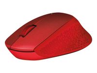 Logitech M330 - souris sans fil silencieuse - rouge