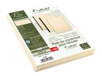 Exacompta - 100 couvertures à reliure A4 (21 x 29,7 cm) - 270 g/m² - ivoire