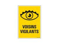 Pickup - Plaque de signalisation - 230 x 330 mm - voisins vigilants