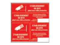 Pickup - Pictogramme - Site sous vidéoprotection - 4 autocollants 15 x 15 cm