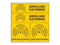 Pickup - Pictogramme - Surveillance électronique - 4 autocollants 15 x 15 cm