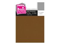 Pickup - Carton de lin - A4 (210 x 297 mm) - 215 g/m² - 10 feuilles - marron moyen
