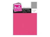 Pickup - Carton de lin - A4 (210 x 297 mm) - 215 g/m² - 10 feuilles - rose fuchsia