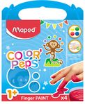 Maped Color'Peps - 4 pots peinture - au doigt - 80gr