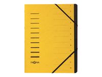 Pagna Office - Trieur à fenêtres 12 positions - jaune