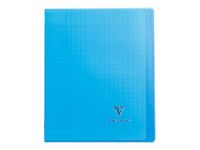 Clairefontaine Koverbook - Cahier polypro 17 x 22 cm - 48 pages - grands carreaux (Seyes) - disponible dans différentes couleurs