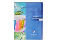 Clairefontaine Koverbook - Cahier polypro de travaux pratiques (TP) - 24 x 32 cm - 64 pages - grands carreaux (Seyes)/uni - disponibles dans différentes couleurs