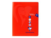Clairefontaine Mimesys - Cahier polypro de travaux pratiques (TP) - 17 x 22 cm - 80 pages - grands carreaux (Seyes)/uni - disponible dans différentes couleurs