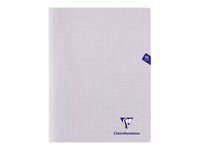 Clairefontaine Mimesys - Cahier polypro 24 x 32 cm - 96 pages - petits carreaux (5x5 mm) - transparent