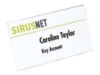 Durable - 25 Porte-badges de nom à pince combi (épingle + pince croco) - 40 x 75 mm