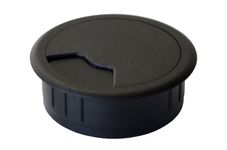 Lot de 6 Passes câble - diam 6 cm - noir