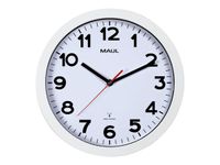 MaulStep - Horloge - mécanisme radio pilotée - 30 cm - blanc