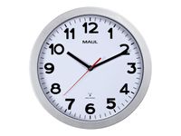 MaulStep - Horloge - mécanisme radio pilotée - 30 cm - argent