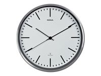 MaulFly - Horloge - mécanisme radio pilotée - 30 cm - blanc