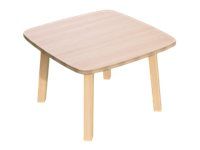 Table basse WOODY - L60 x H40 x P60 cm - plateau hêtre