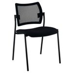 Chaise FRESH - dossier resille et assise noire