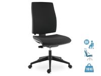 Fauteuil de bureau NOVE - accoudoirs en option - noir