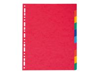 Exacompta Nature Future - Intercalaire 10 positions - A4 Maxi - carte lustrée colorée