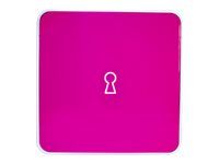 Armoire murale à clés multiBox "Key holder" - Motif serrure - rose